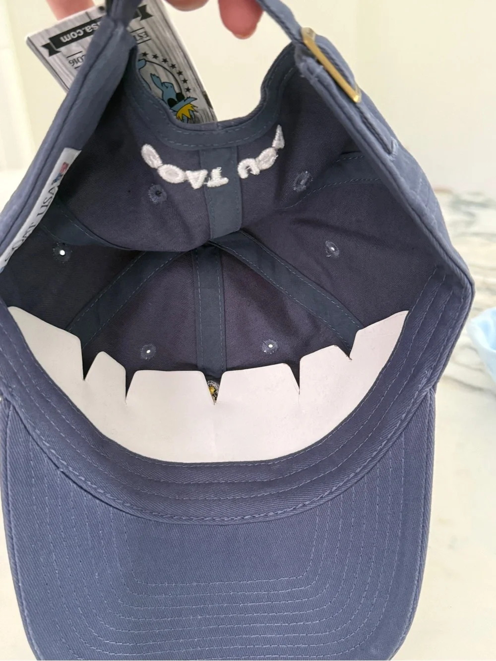 Kids Navy Cap with Crowned Character Patch